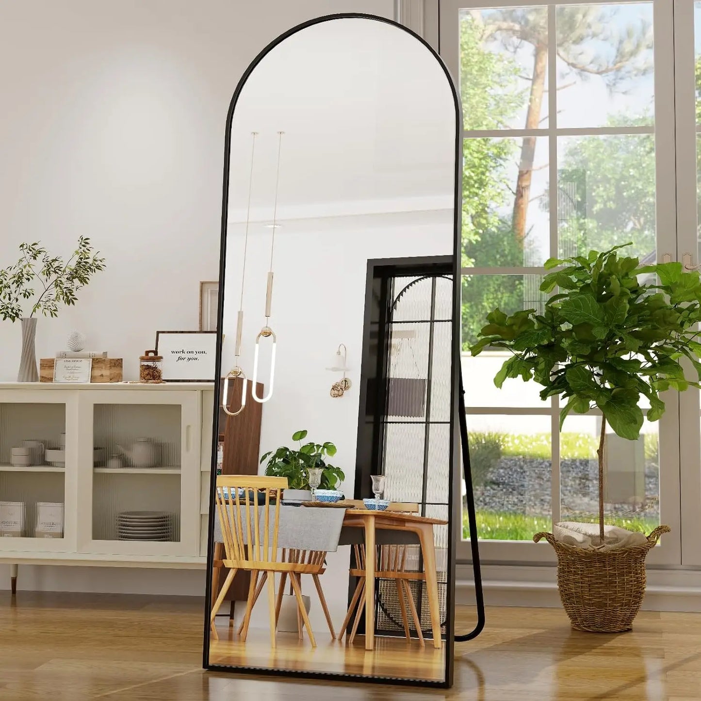 21x64 inch Arched Full Length Mirror for Bedroom