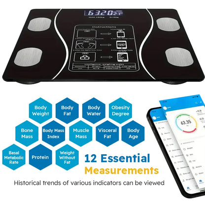Wireless LED Digital Smart Body Fat Scale