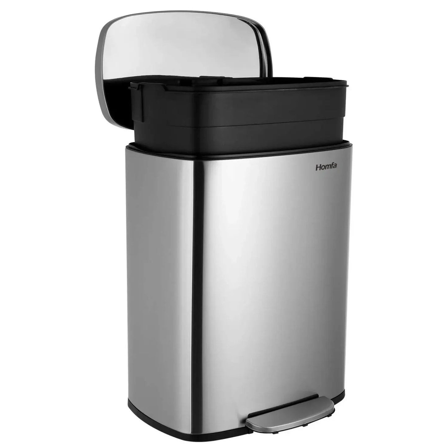 Step Lid Stainless Steel Kitchen Trash Can