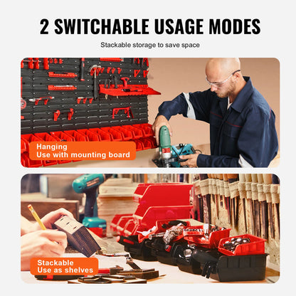 30 Bin Wall Mounted Storage & Parts Organizer