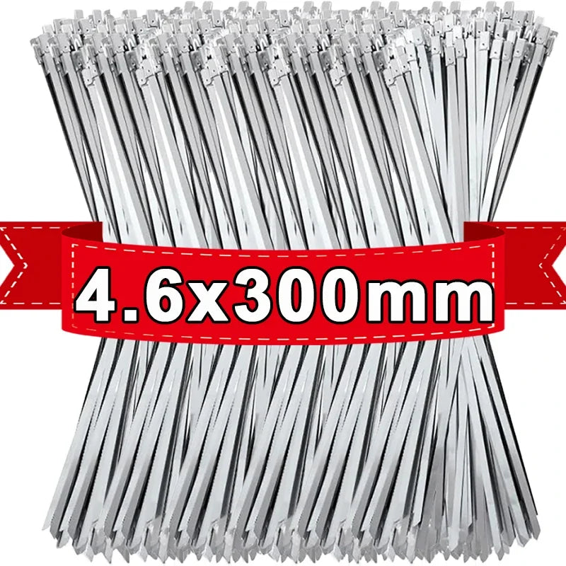 Stainless Steel Cable Ties w/Quantity & Size Choice
