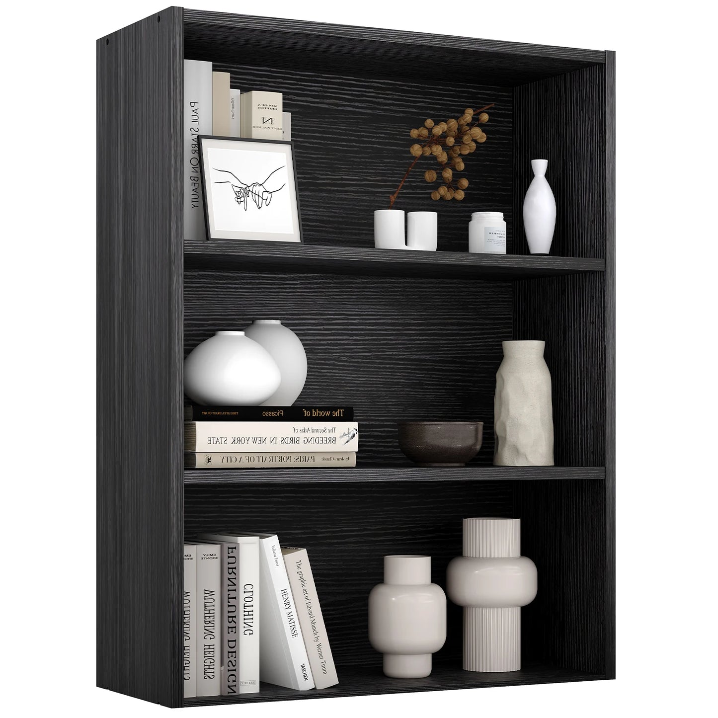 3-4 Tier Wooden Shelf Bookcase