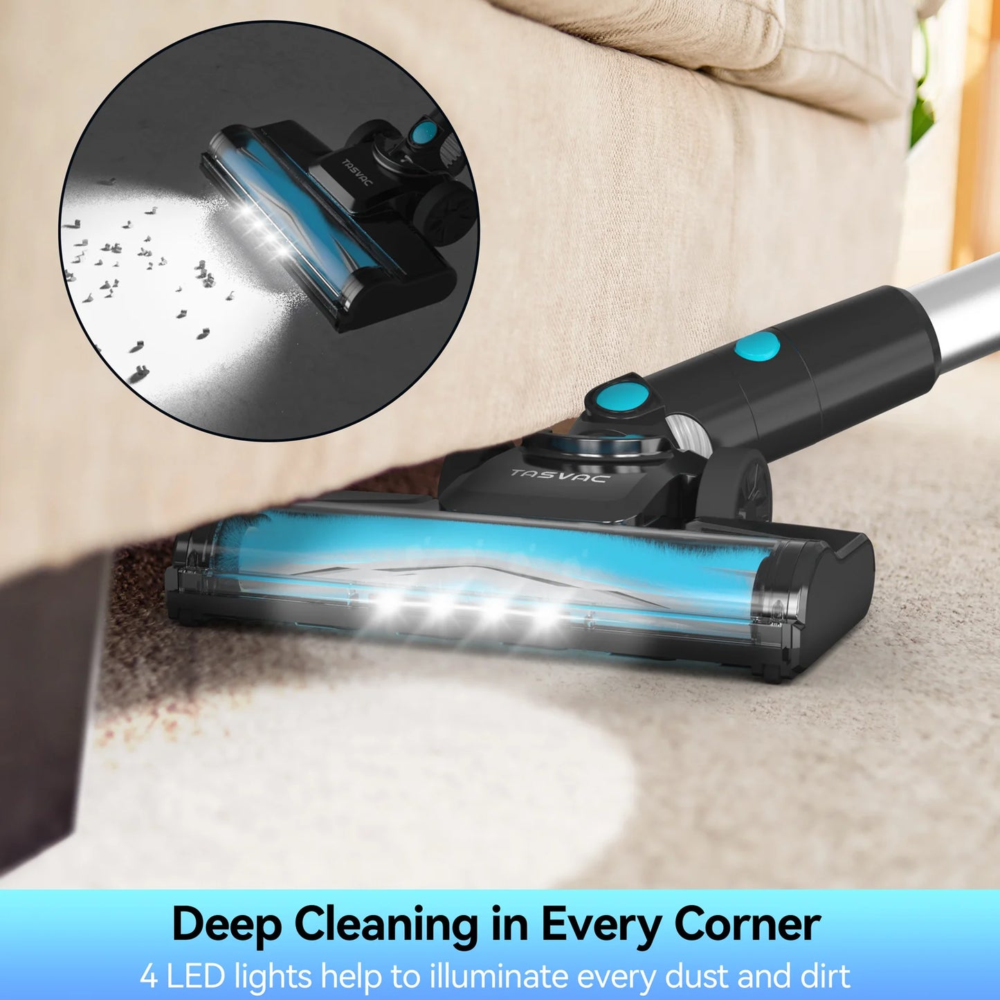 Cordless Vacuum Cleaner for Carpet & Pet Hair