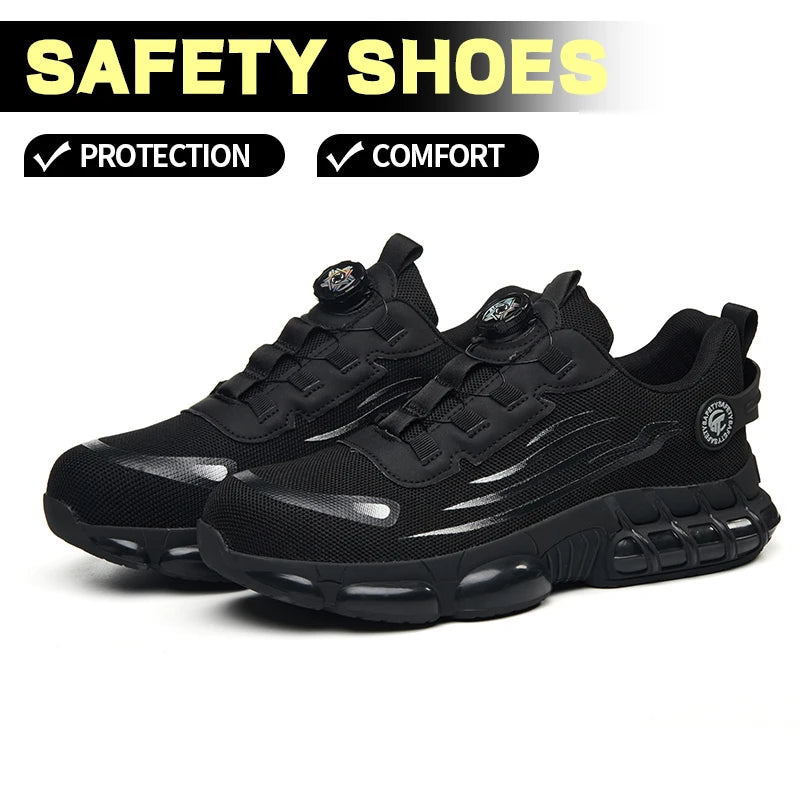 Steel Toe Outdoor Work Shoes. Shock Absorption Running Shoes