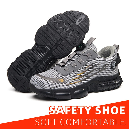 Steel Toe Outdoor Work Shoes. Shock Absorption Running Shoes
