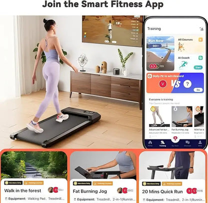 Treadmill for Small Spaces with APP & Remote Control