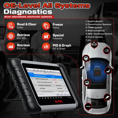 Autel MK808BT PRO Scan Tool w/Bluetooth