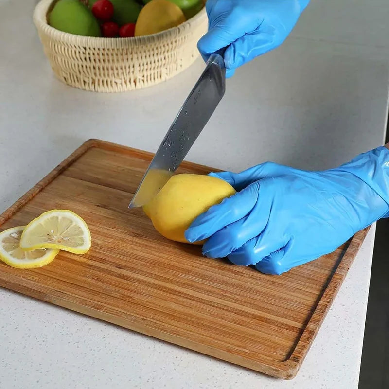 100 PCS Nitrile Kitchen Gloves, Size M