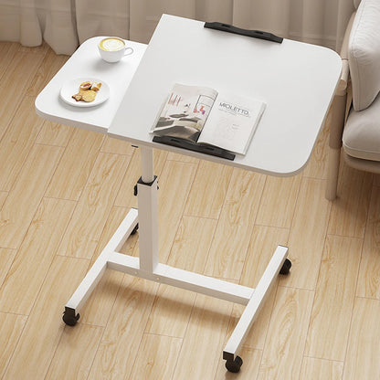 Overbed Table With Wheels, Adjustable Height