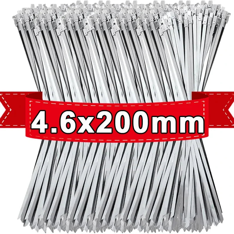 Stainless Steel Cable Ties w/Quantity & Size Choice