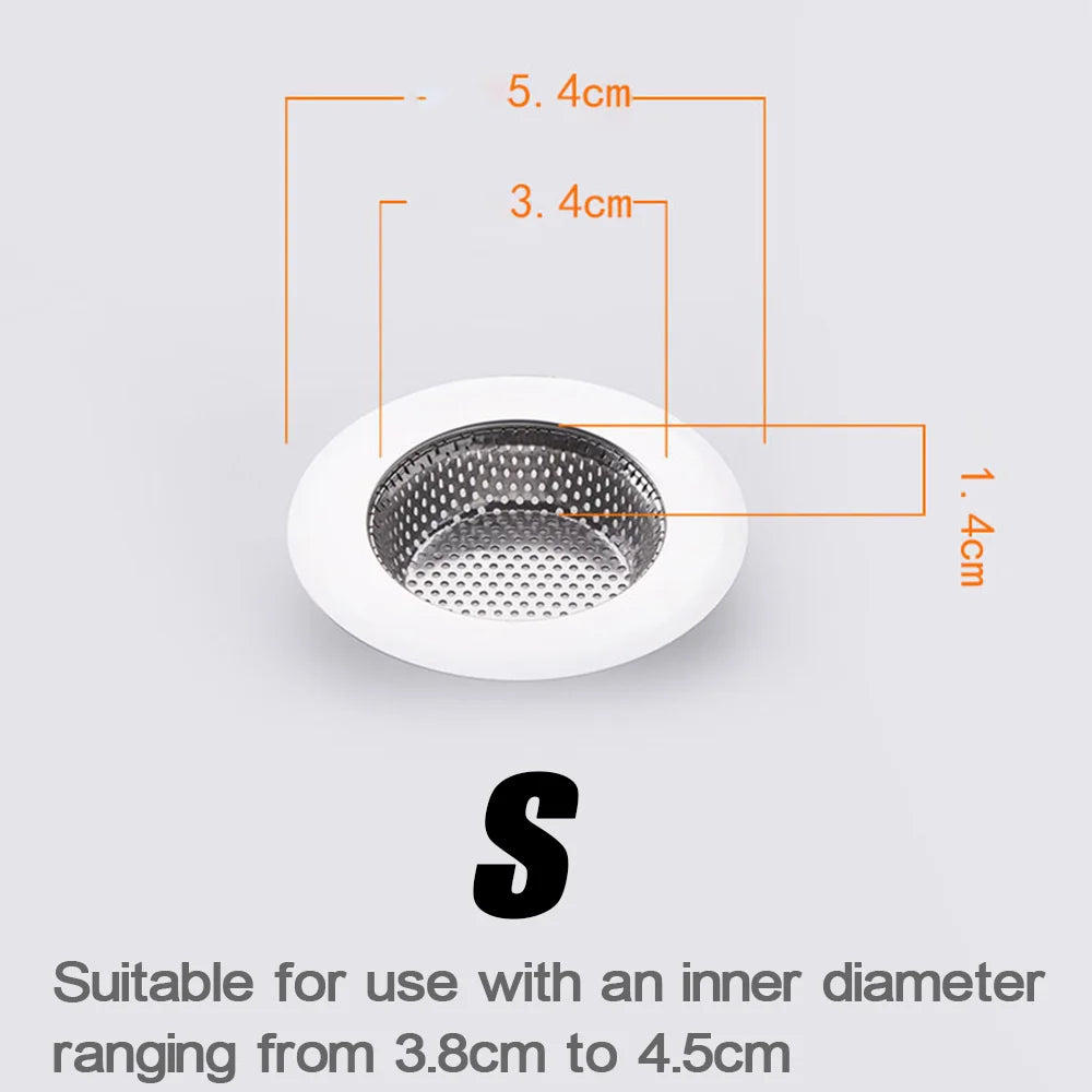 1 or 2 Kitchen Sink Stainless Steel Mesh Drain Filter