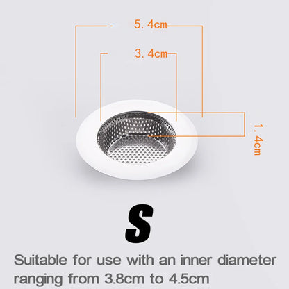 1 or 2 Kitchen Sink Stainless Steel Mesh Drain Filter