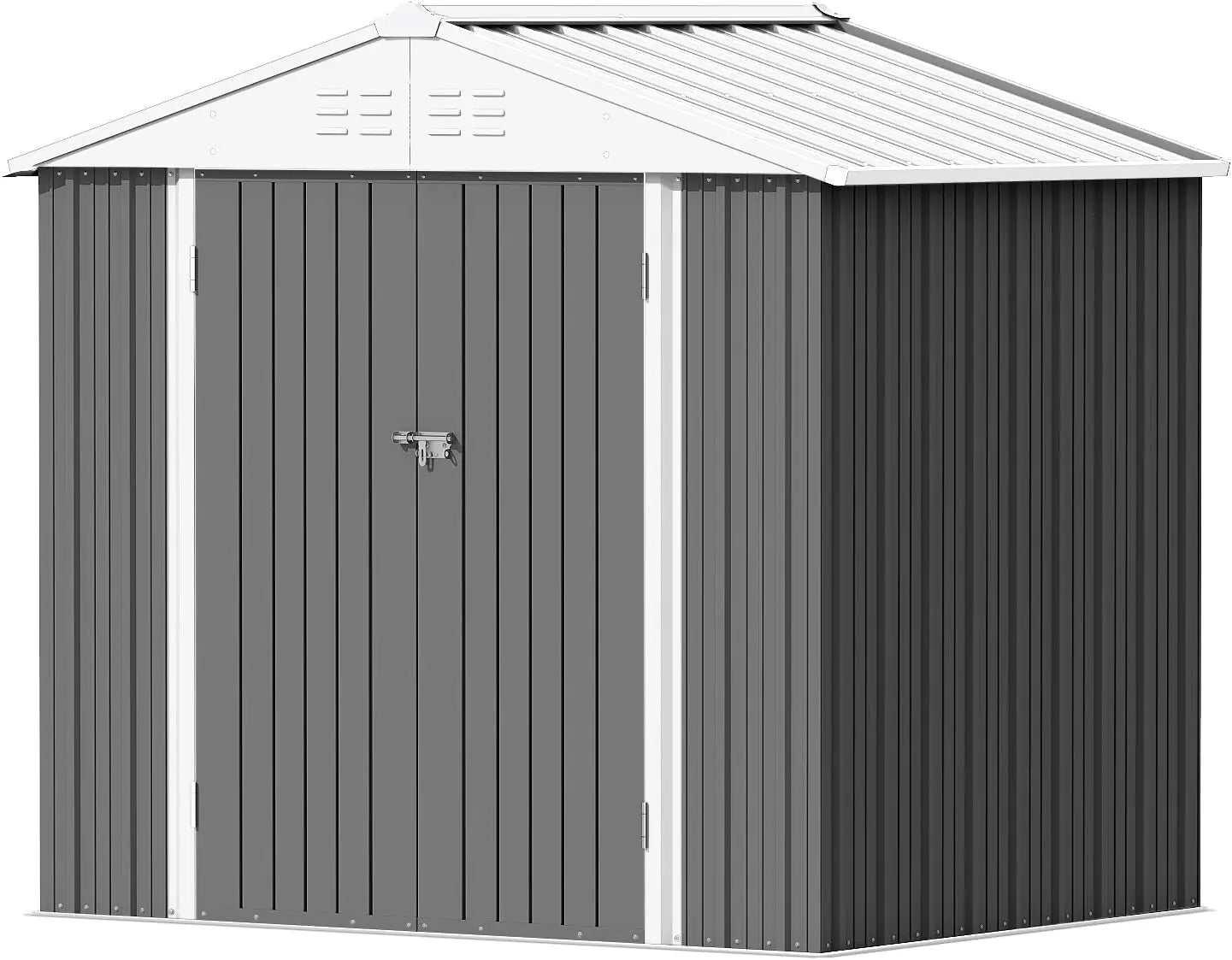 Large Metal Outdoor Garden Shed with Lockable Door,