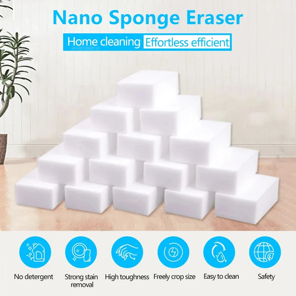 10/20/50/100Pcs Sponge Cleaner for Kitchen & Bathroom