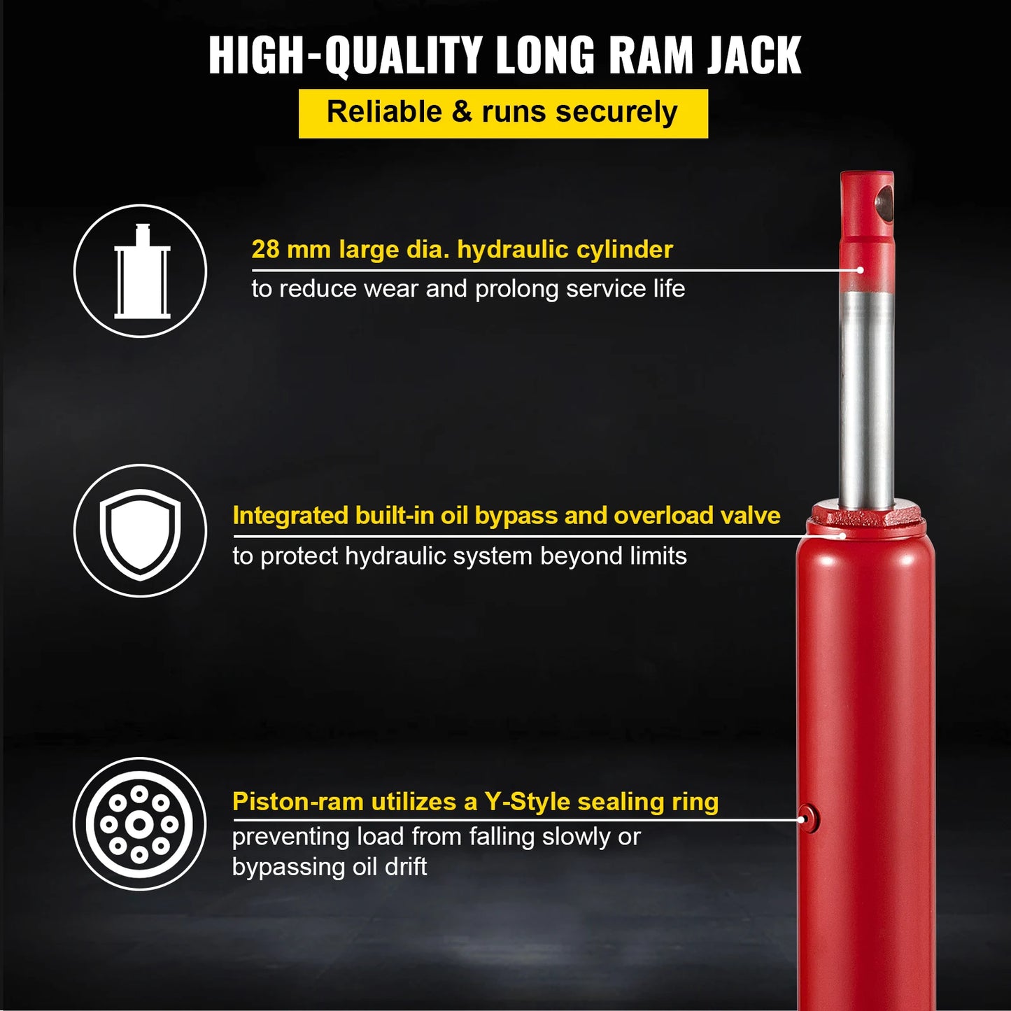8 Ton Hydraulic Ram Replacement for Shop Cranes