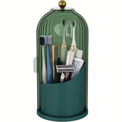 Rotating Electric Dustproof Toothbrush & Toothpaste Holder