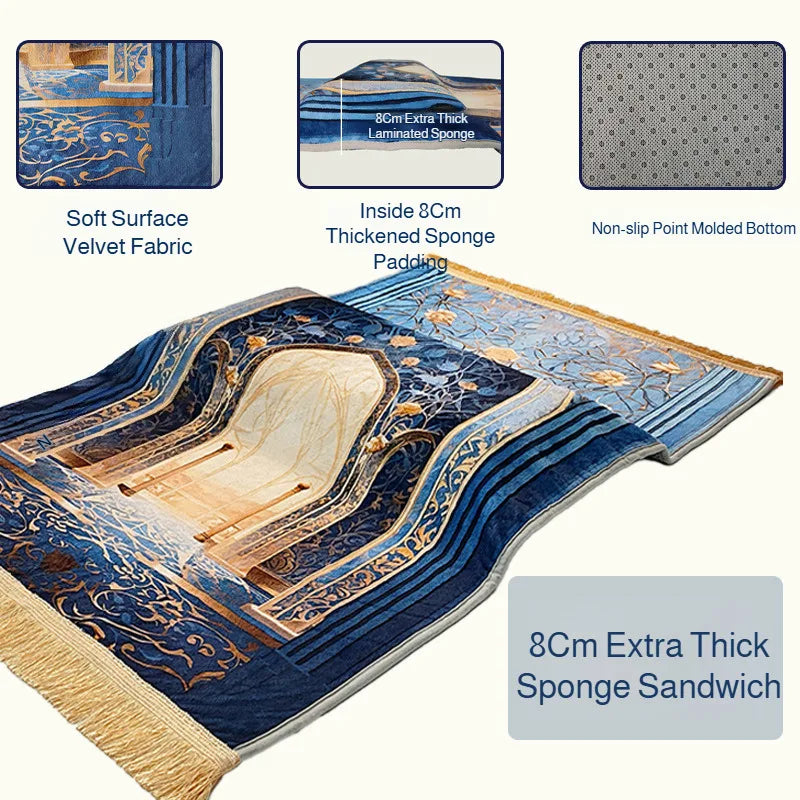 Home Living Room Carpet 8cm Prayer Mat