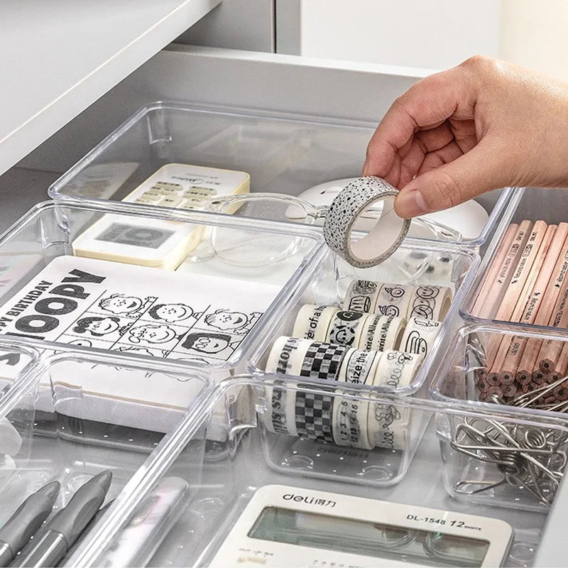 7PCS Desk Bathroom & Bedroom Drawer Organizers
