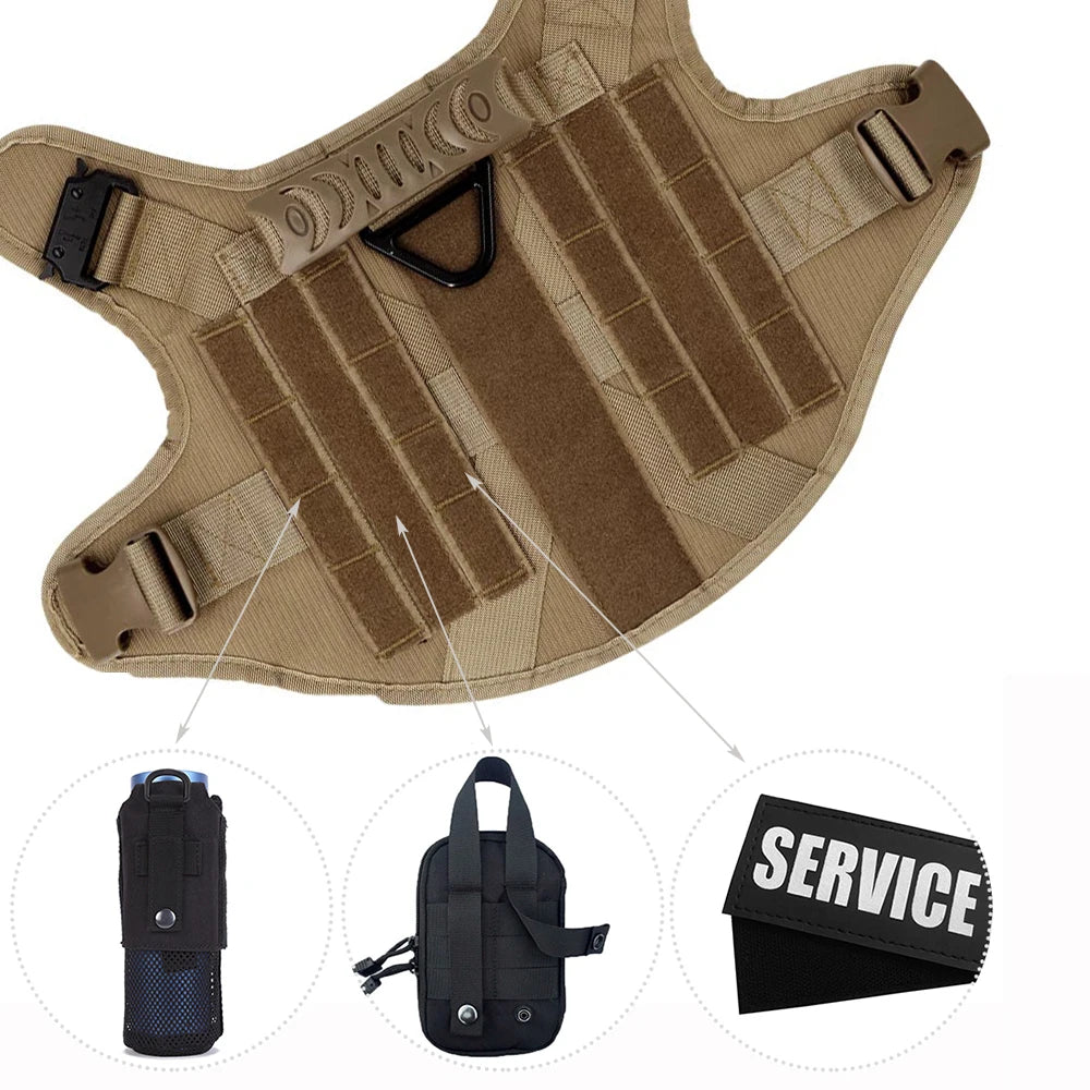 Large Dog Harness, Collar and Leash Set for Training and Walking