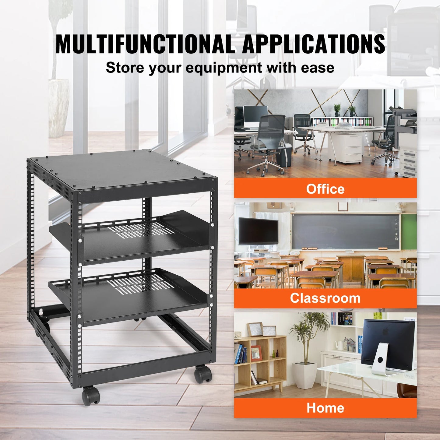 Open Frame Server Rack, Floor Standing or Wall Mounted