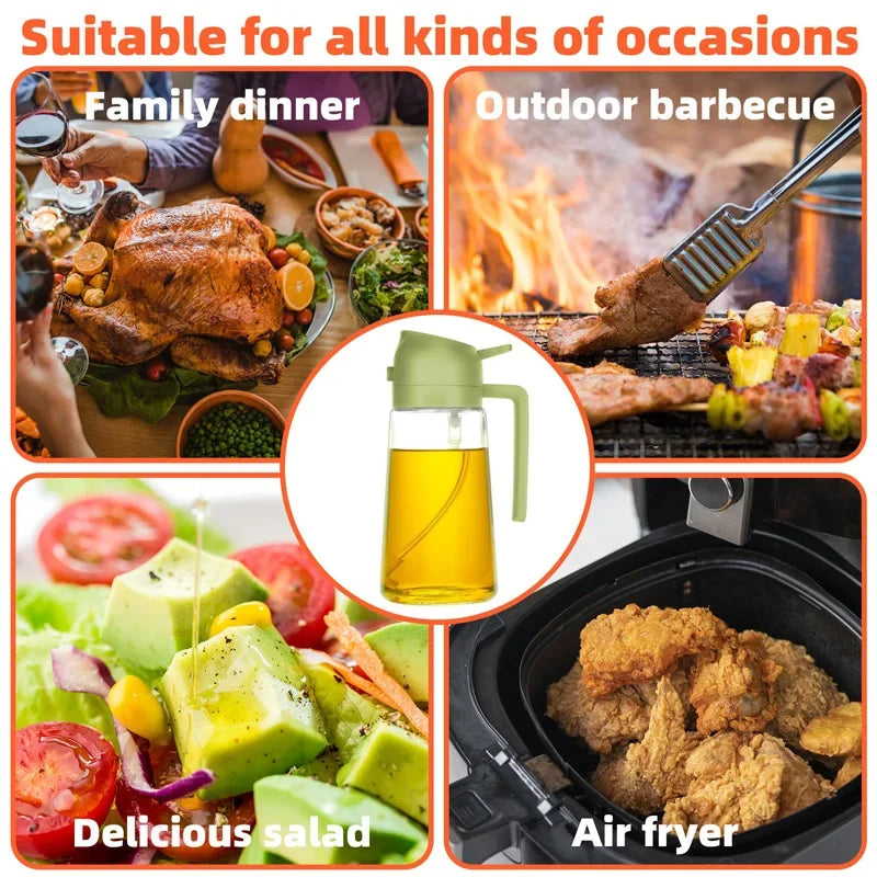 2-in-1 Kitchen Oil Sprayer and Mister for Cooking