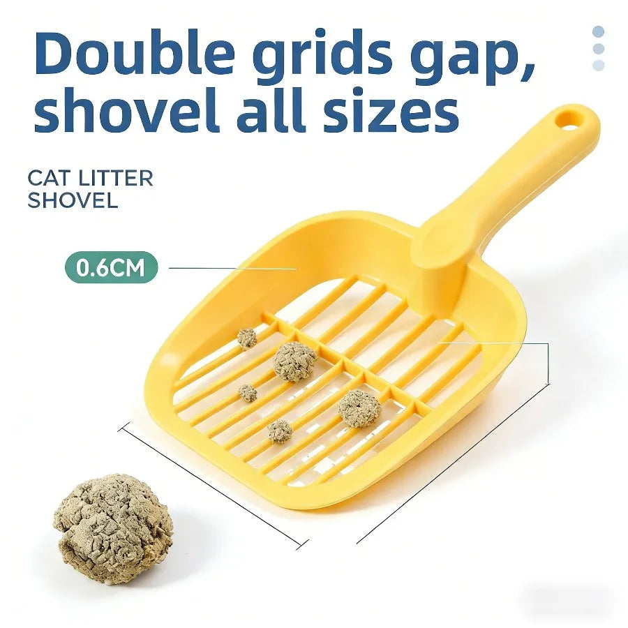Durable Plastic Cat Litter Scoop with Bag Holder