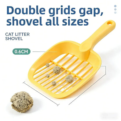 Durable Plastic Cat Litter Scoop with Bag Holder