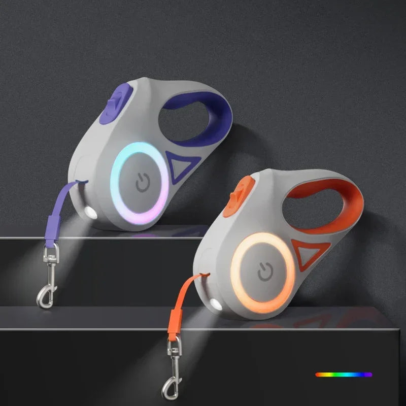 LED Luminous Retractable Dog Leash