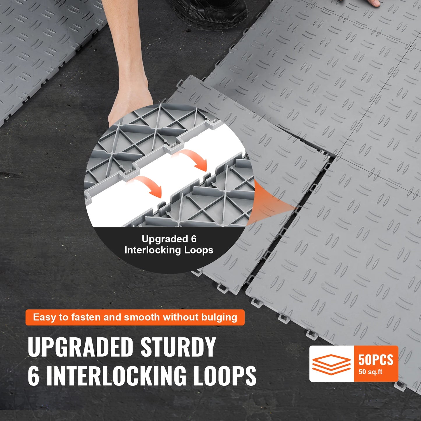 Interlocking Garage Floor Covering Tiles