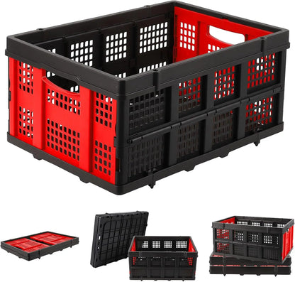 55L Heavy-Duty Collapsible Plastic Crate