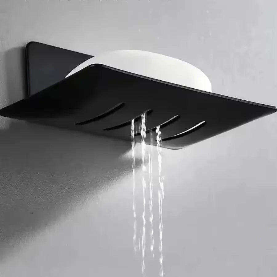 Wall Mounted Black Carbon Steel Soap Dish