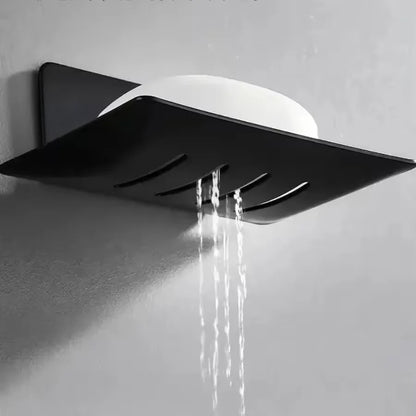Wall Mounted Black Carbon Steel Soap Dish