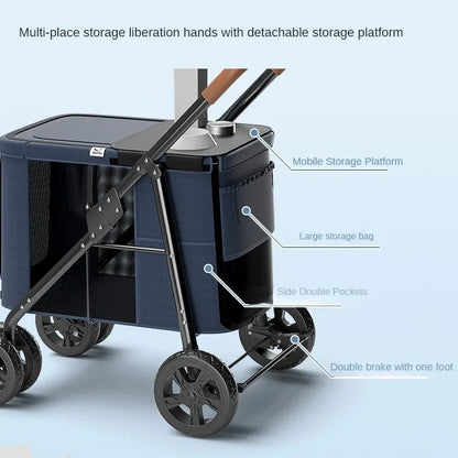 Large Multiple Pet Cart