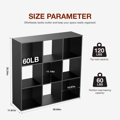 8 or 9 Cube Wooden Storage Organizer