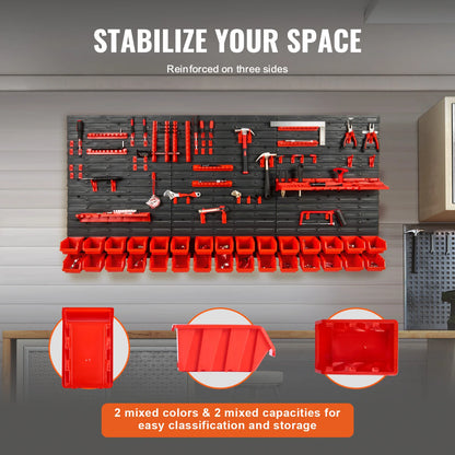 30 Bin Wall Mounted Storage & Parts Organizer