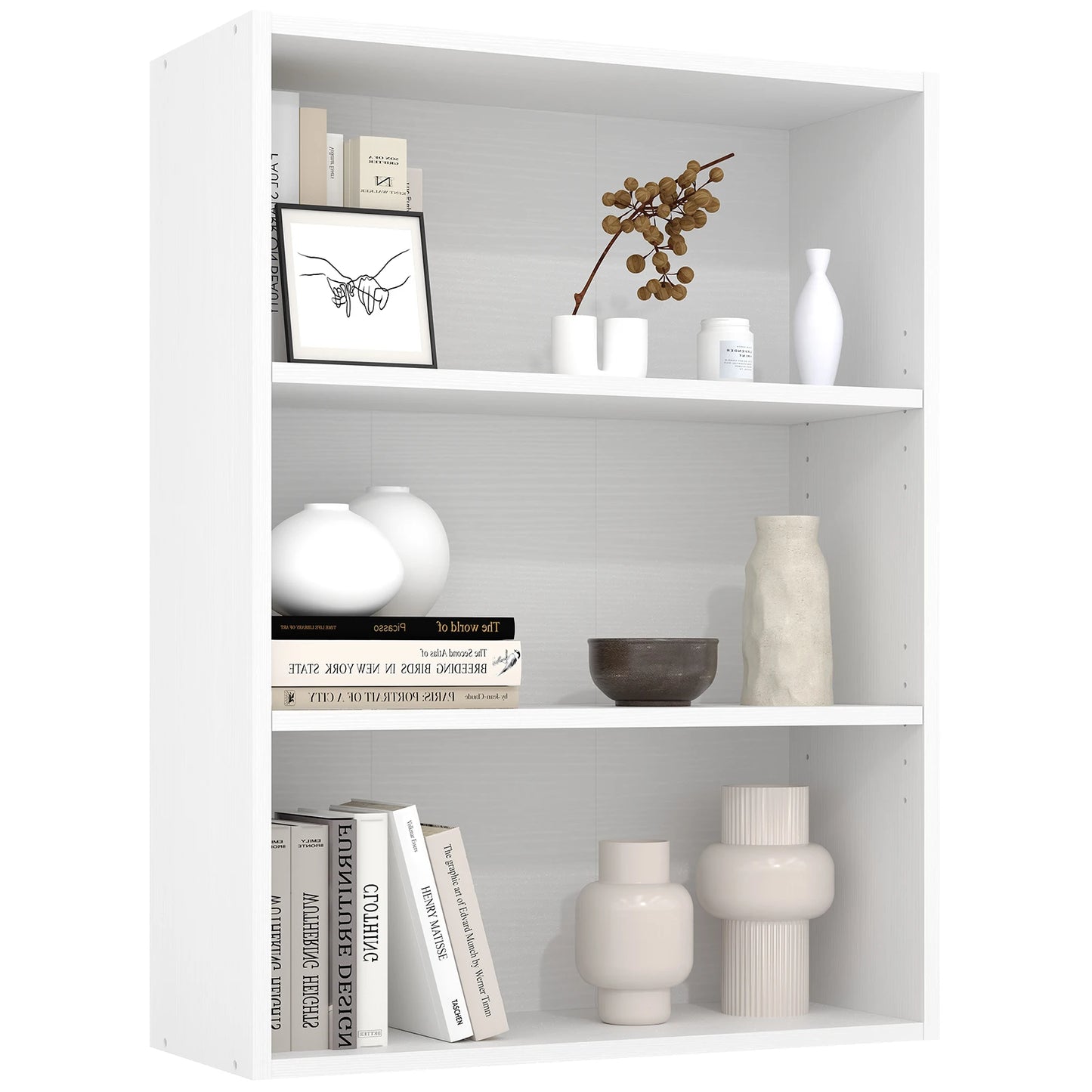 3-4 Tier Wooden Shelf Bookcase