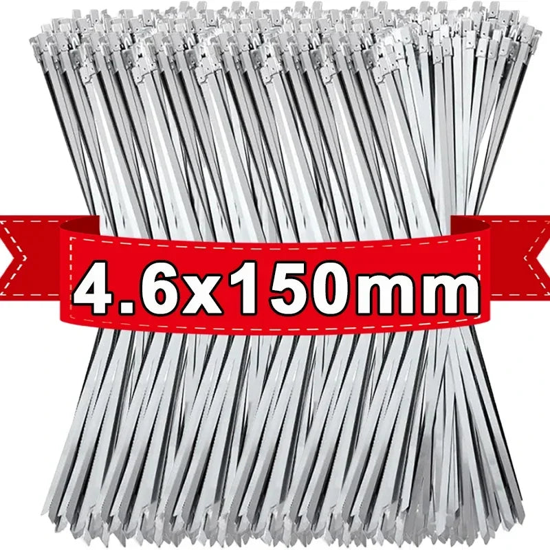 Stainless Steel Cable Ties w/Quantity & Size Choice