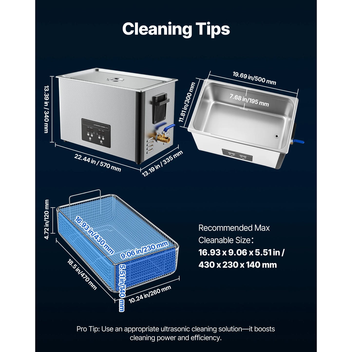 6L /10L Stainless Steel Ultrasonic Cleaner for Jewelry & Coins