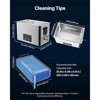 6L /10L Stainless Steel Ultrasonic Cleaner for Jewelry & Coins