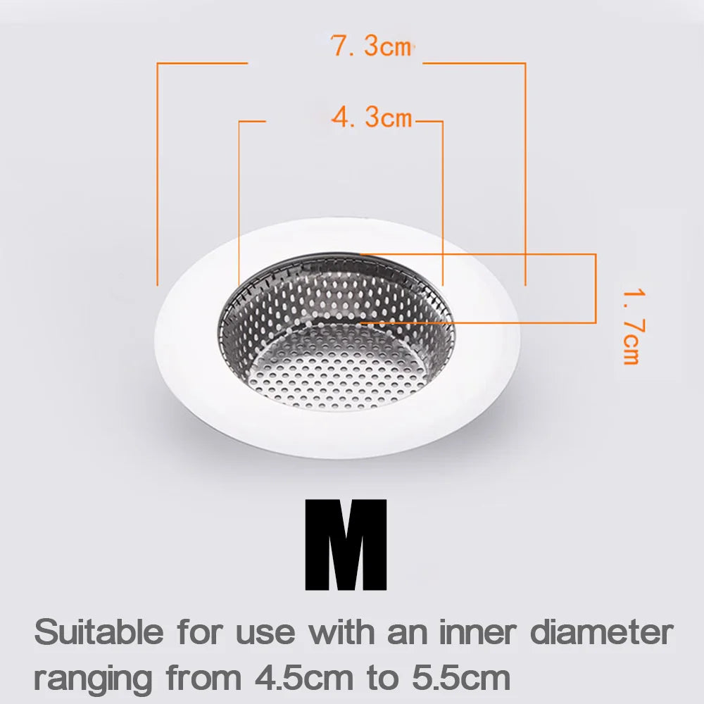 1 or 2 Kitchen Sink Stainless Steel Mesh Drain Filter