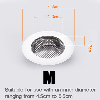 1 or 2 Kitchen Sink Stainless Steel Mesh Drain Filter