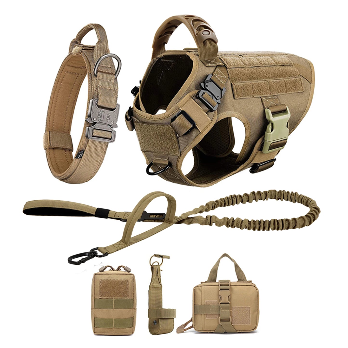 Large Dog Harness, Collar and Leash Set for Training and Walking