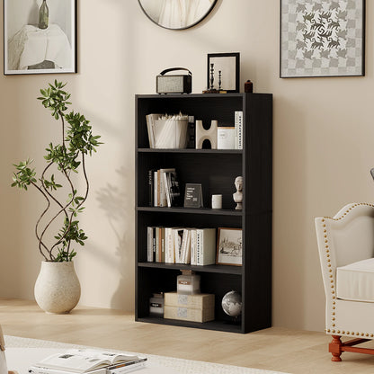 3-4 Tier Wooden Shelf Bookcase