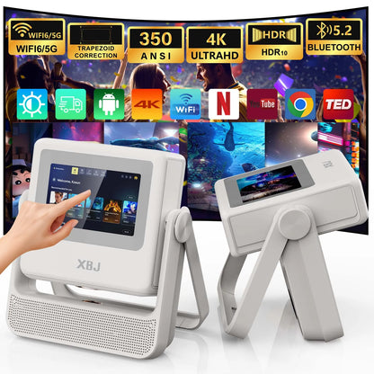 Touchscreen Projector 1080P HD with WiFi for Home Theater