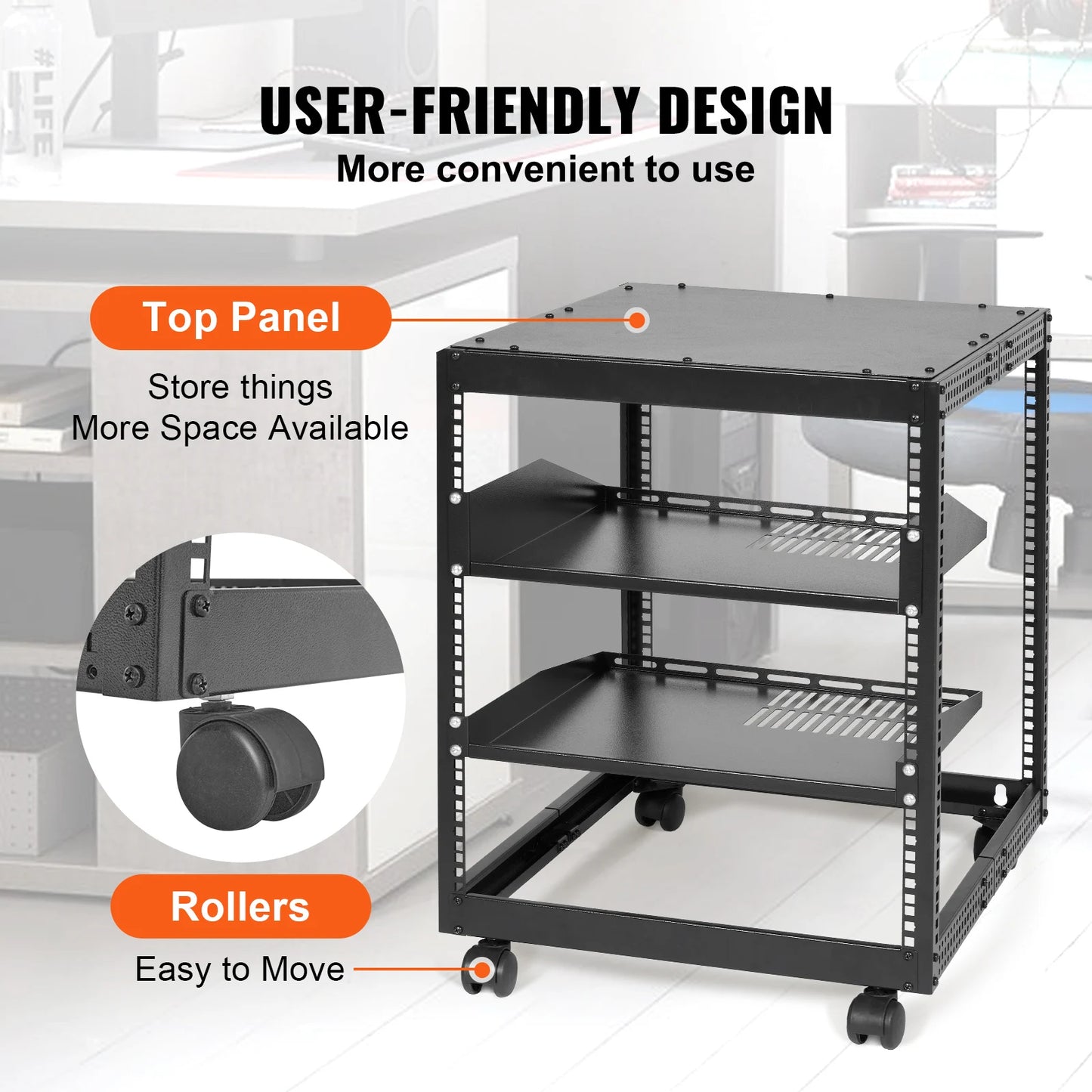 Open Frame Server Rack, Floor Standing or Wall Mounted