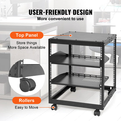 Open Frame Server Rack, Floor Standing or Wall Mounted