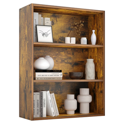 3-4 Tier Wooden Shelf Bookcase