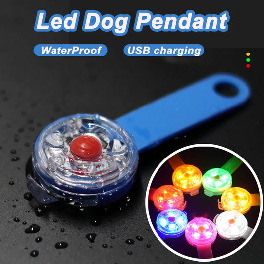 LED Pet Dog and Cat Pendant Collar With Lights