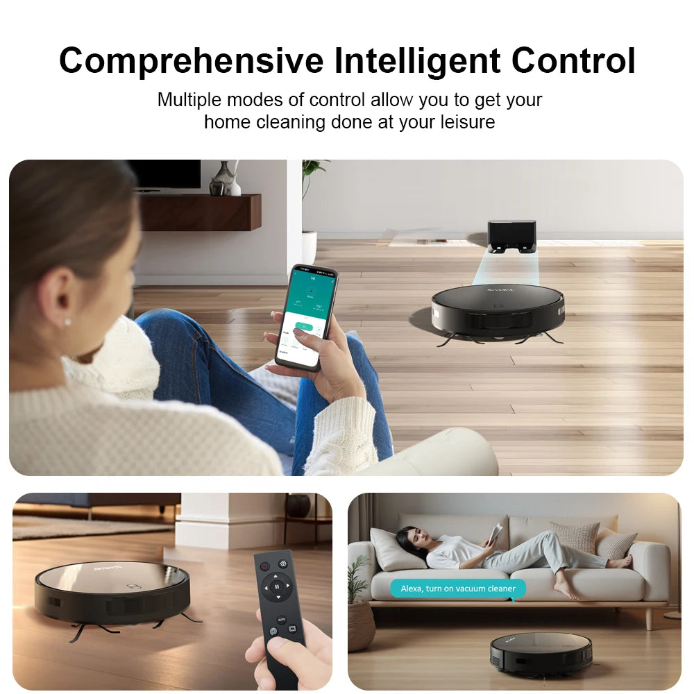 Robot Vacuum Cleaner and Mop Combo for Pet Hair