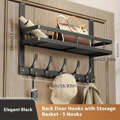 Easy To Install Over-the-Door Storage Rack
